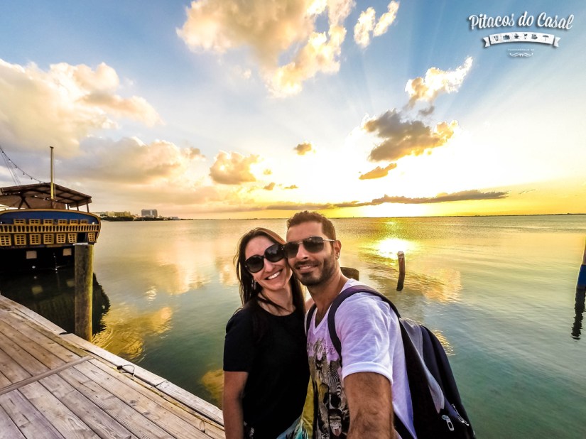 Lago atras shopping La Isla, Cancun, México.