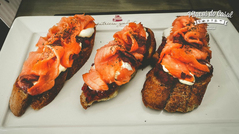 Brusqueta de salmão